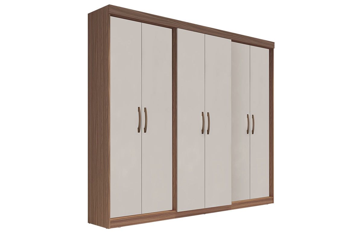 Guarda Roupa Casal 6 Portas e 2 Gavetas PH 1675 Herval Guarda Roupa Casal 6 Portas e 2 Gavetas PH 1675 Herval