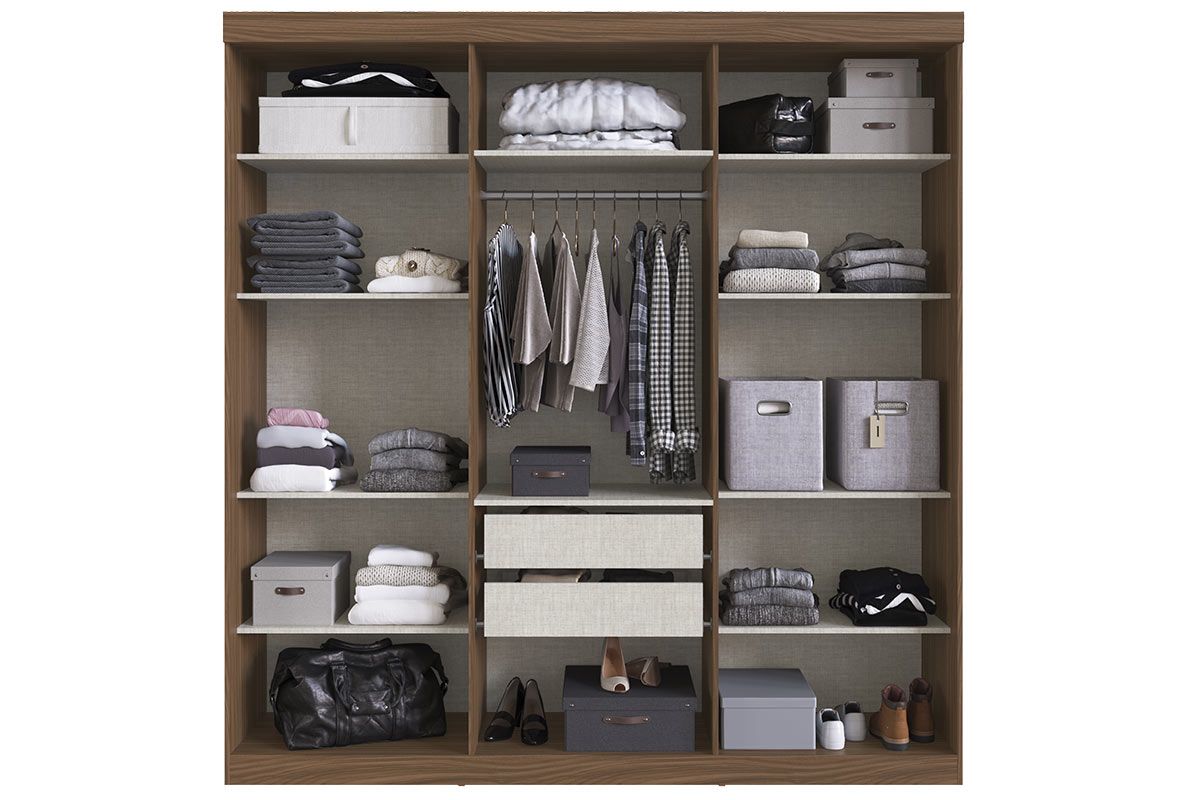 Guarda Roupa Casal 6 Portas e 2 Gavetas PH 1675 Herval Guarda Roupa Casal 6 Portas e 2 Gavetas PH 1675 Herval