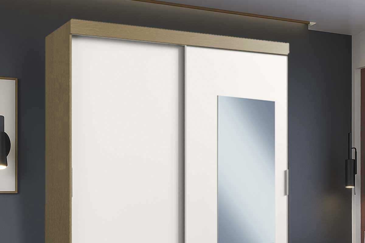 Guarda Roupa Casal 2 Portas de Correr (1 c/Espelho) e 2 Gavetas PH 16932 Herval