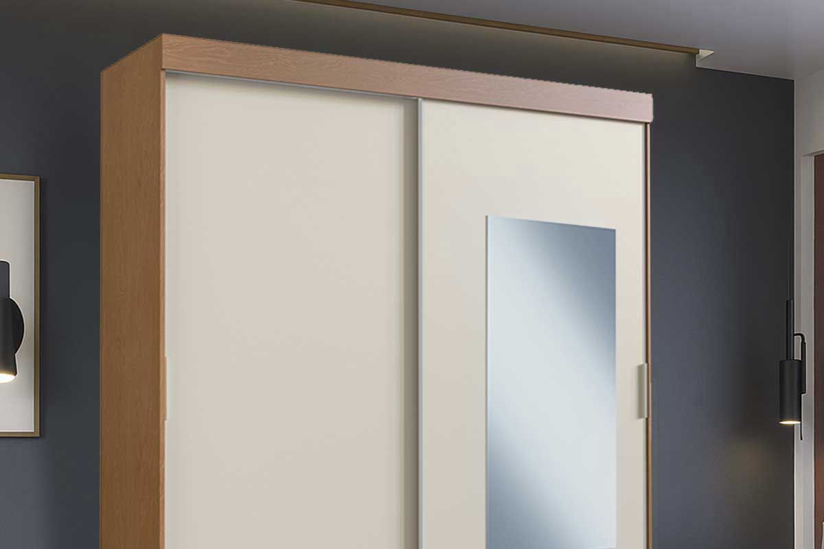 Guarda Roupa Casal 2 Portas de Correr (1 c/Espelho) e 2 Gavetas PH 16932 Herval
