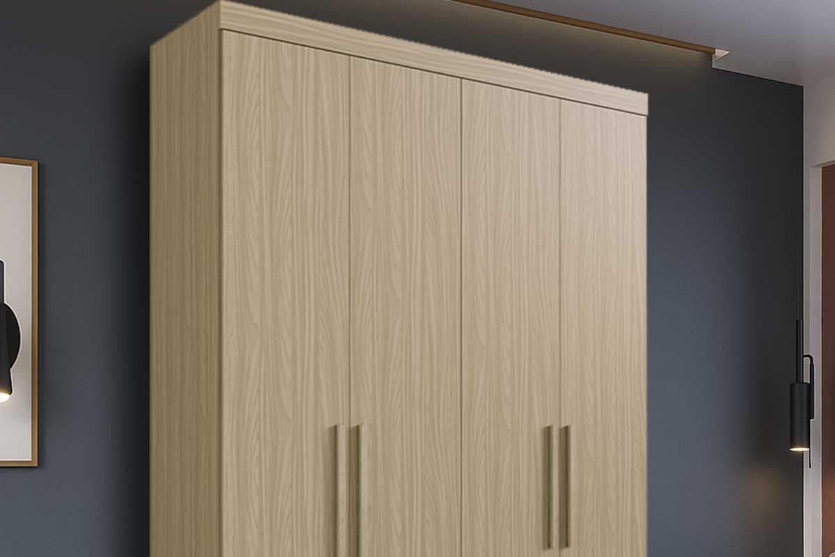 Guarda Roupa Solteiro 4 Portas e 2 Gavetas PH 1714 Herval Guarda Roupa Solteiro 4 Portas e 2 Gavetas PH 1714 Herval