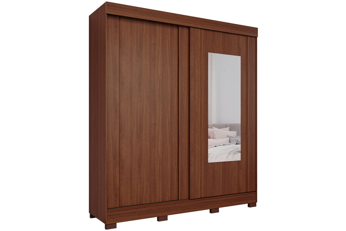Guarda Roupa Casal 2 Portas de Correr (1 c/Espelho) e 8 Gavetas Ilheus PananJequitiba Guarda Roupa Casal 2 Portas de Correr (1 c/Espelho) e 8 Gavetas Ilheus PananJequitiba