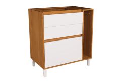 Balcão Cozinha Herval Denver PH 3109 c/3 Gavetas e 1 Toalheiro s/ Tampo 80cm