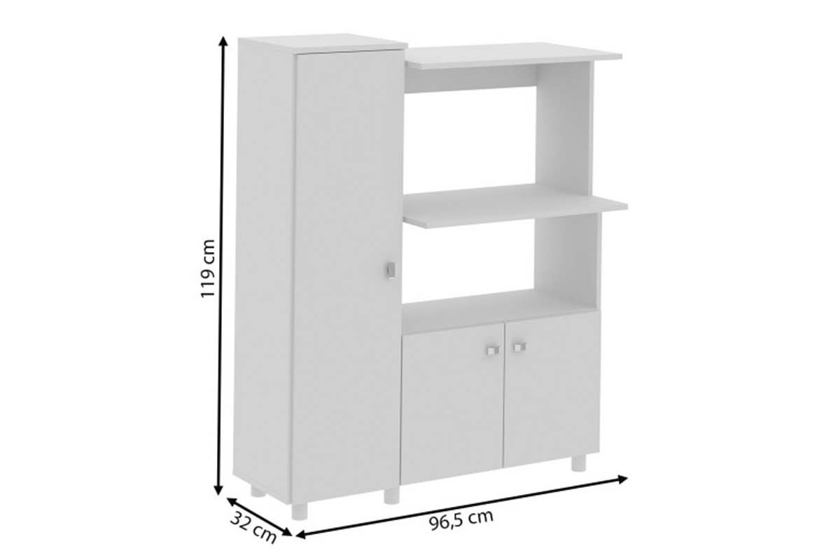 Balcão Cozinha Tecno Mobili BL-3310 96,5cm Balcão Cozinha Tecno Mobili BL-3310 96,5cm