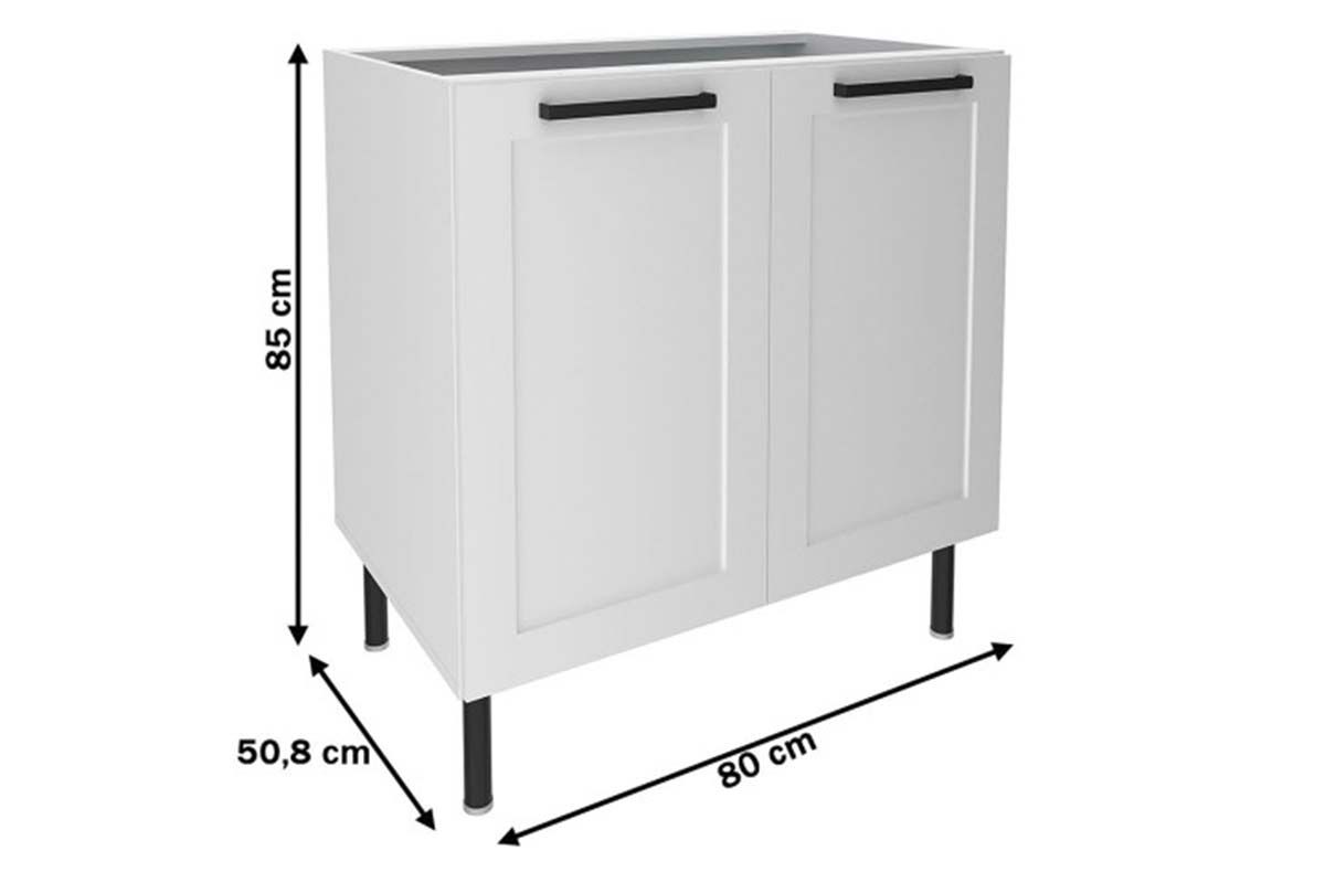 Balcão Cozinha Tecno Mobili CZ-3301 s/ Tampo c/2 Portas 80cm Balcão Cozinha Tecno Mobili CZ-3301 s/ Tampo c/2 Portas 80cm