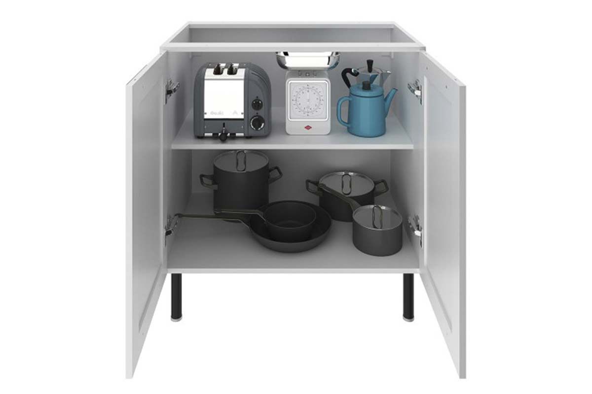 Balcão Cozinha Tecno Mobili CZ-3301 s/ Tampo c/2 Portas 80cm Balcão Cozinha Tecno Mobili CZ-3301 s/ Tampo c/2 Portas 80cm