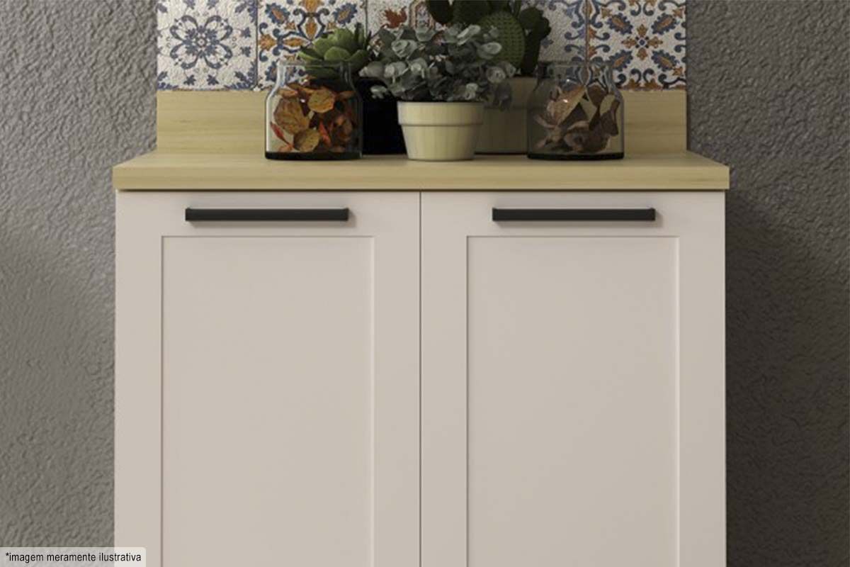 Balcão Cozinha Tecno Mobili CZ-3301 s/ Tampo c/2 Portas 80cm Balcão Cozinha Tecno Mobili CZ-3301 s/ Tampo c/2 Portas 80cm