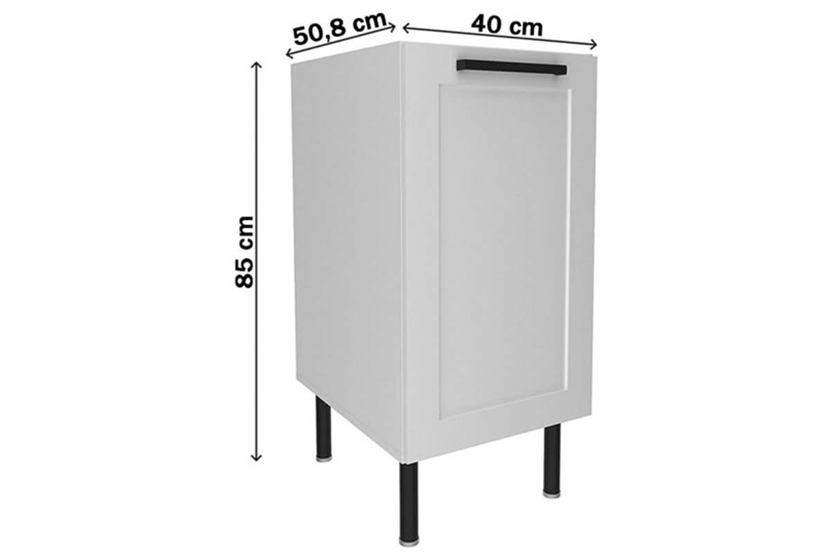 Balcão Cozinha Tecno Mobili CZ-3303 s/ Tampo c/1 Porta 40cm
