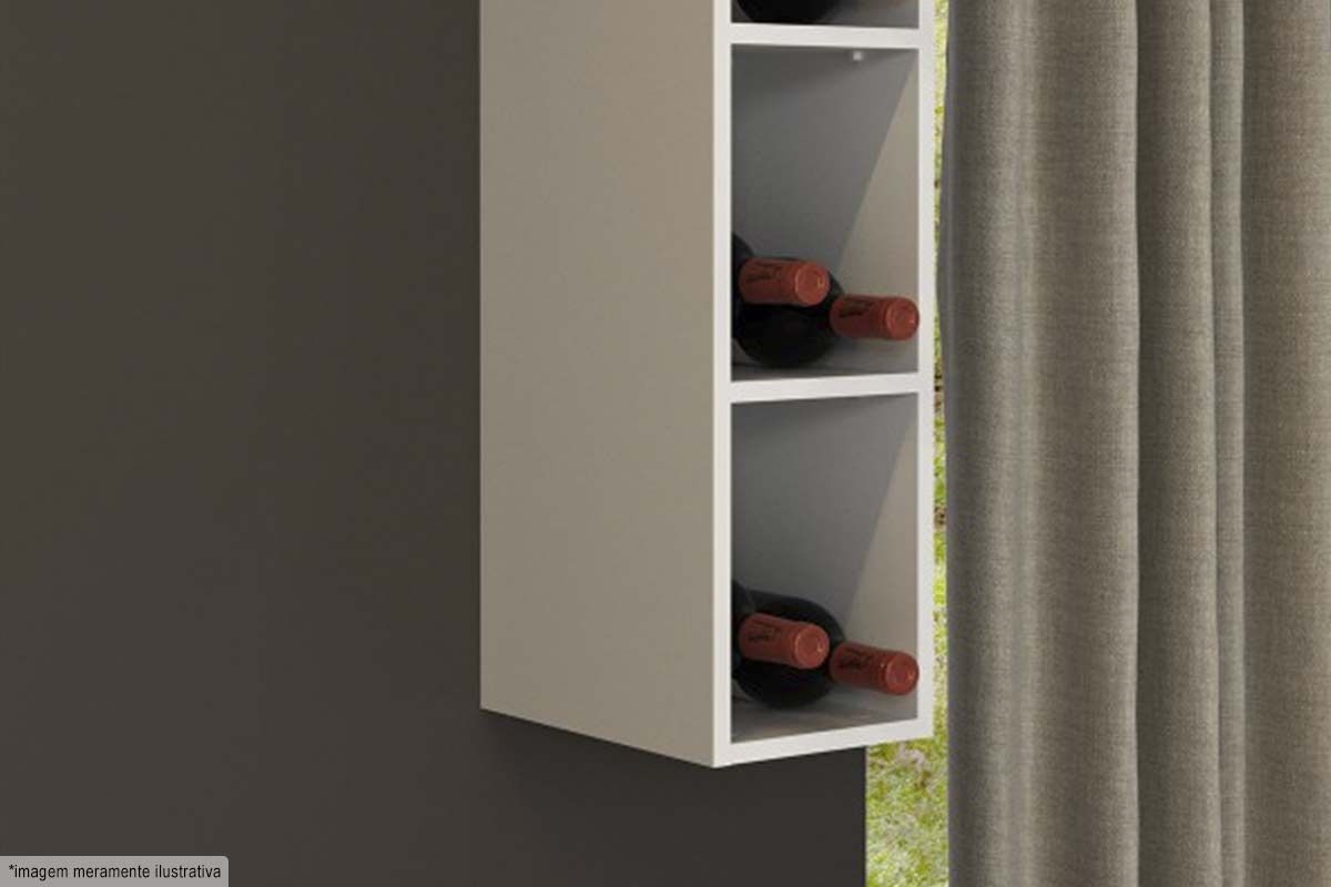 Nicho p/ Cozinha Tecno Mobili Garrafeiro CZ-3318 20cm Nicho p/ Cozinha Tecno Mobili Garrafeiro CZ-3318 20cm