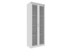 Armário de Escritório ME-4189 c/2 Portas de Vidro e 3 Prateleiras - Tecno Mobili