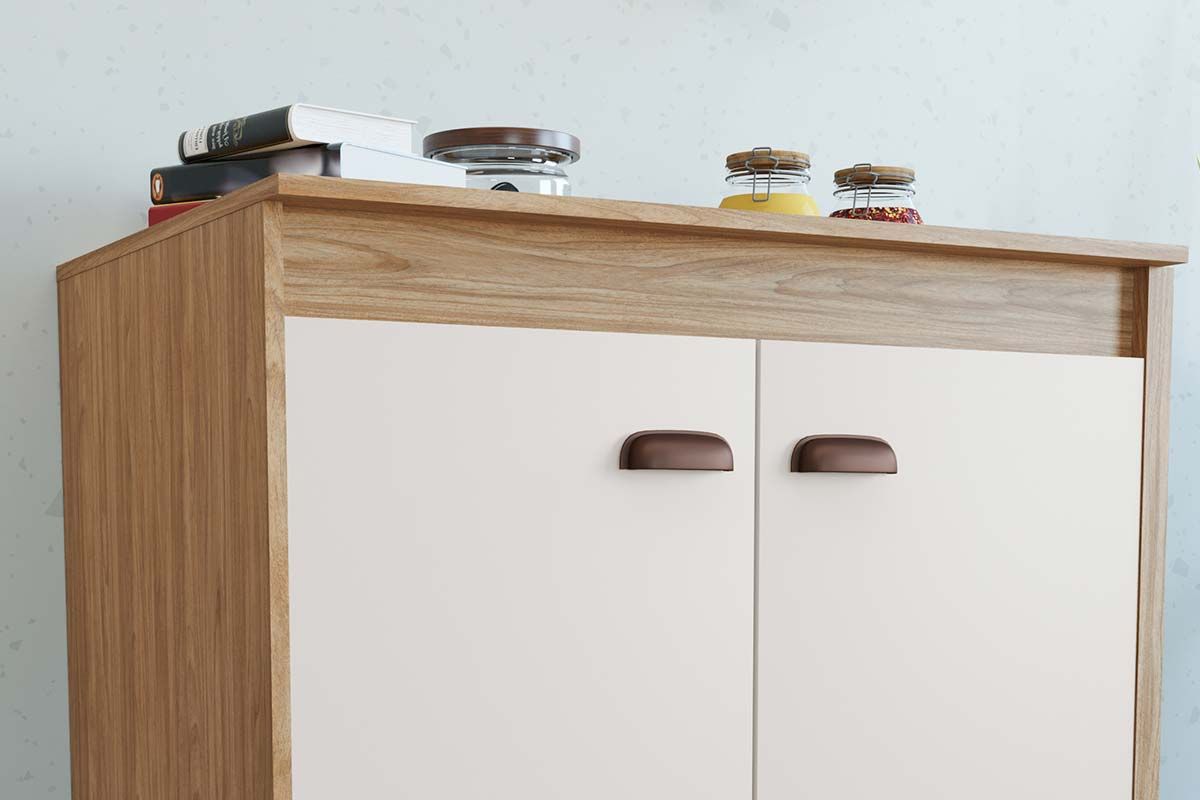 Balcão Cozinha Movelbento c/Tampo Torino c/2 Portas 70cm