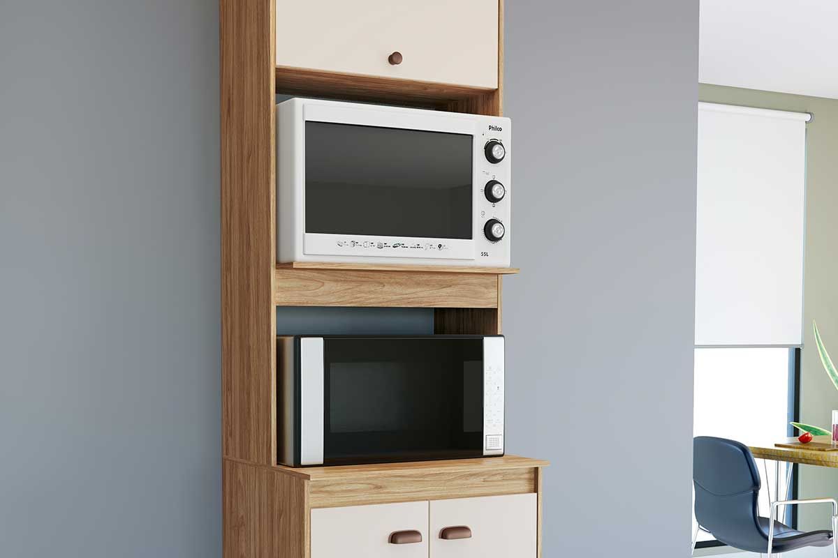 Paneleiro Cozinha Movelbento Torino c/3 Portas 63cm