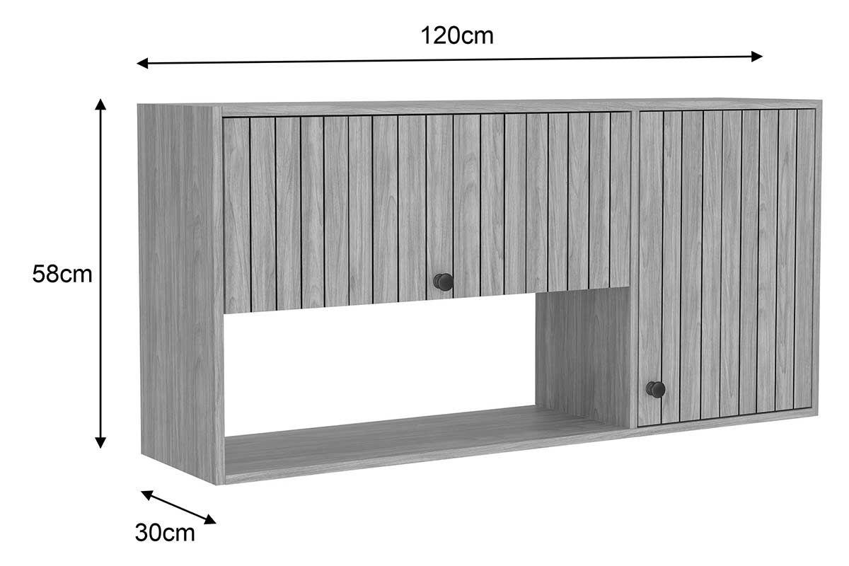 Armário Aéreo Cozinha Movelbento Torino c/2 Portas 120cm