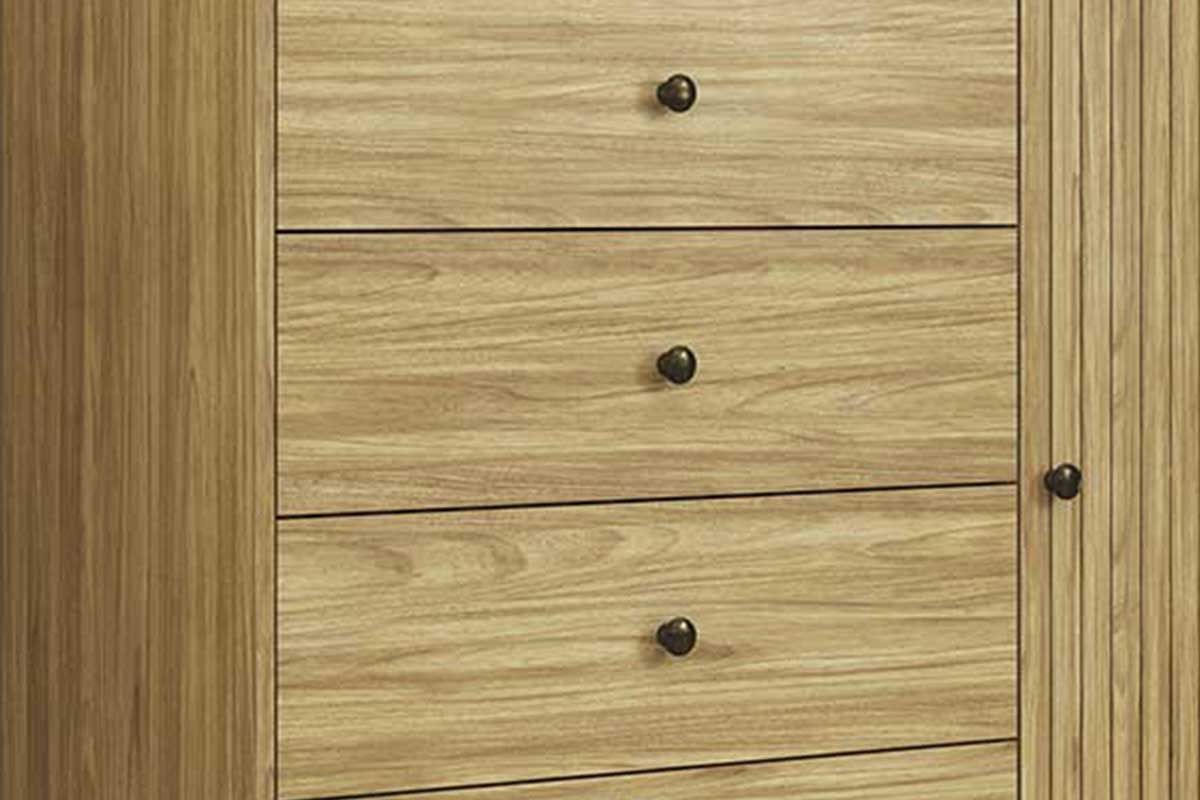 Cômoda MB 1059 c/1 Porta e 4 Gavetas 100cm Movelbento Cômoda MB 1059 c/1 Porta e 4 Gavetas 100cm Movelbento