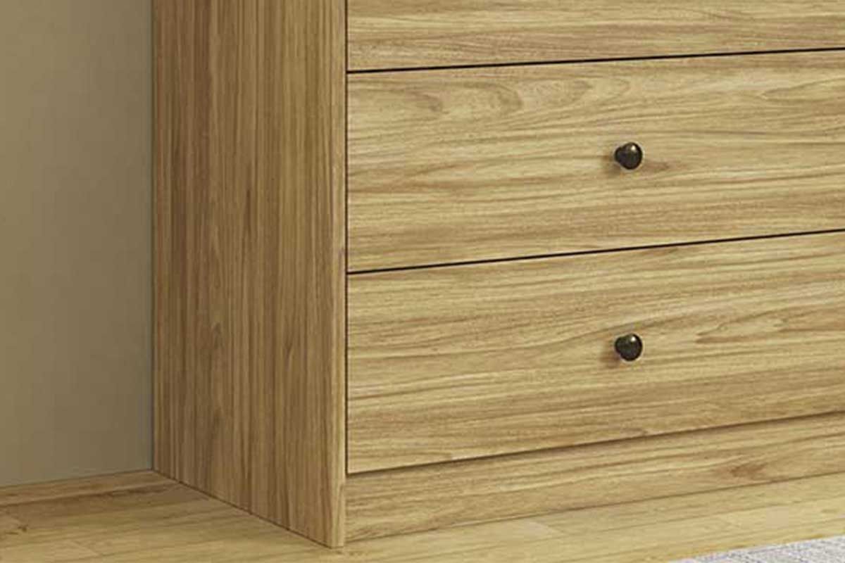 Cômoda MB 1059 c/1 Porta e 4 Gavetas 100cm Movelbento Cômoda MB 1059 c/1 Porta e 4 Gavetas 100cm Movelbento