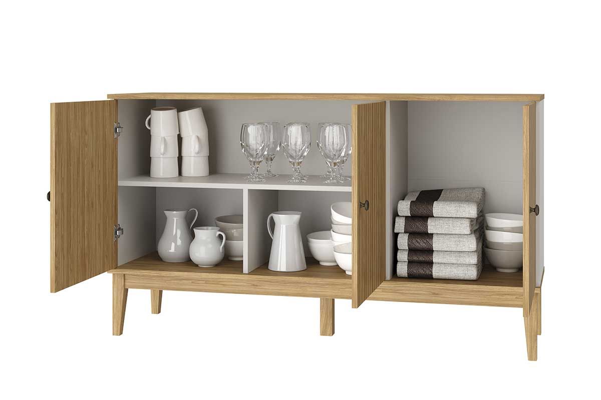 Aparador de Sala Jantar MB 1061 c/3 Portas Movelbento Aparador de Sala Jantar MB 1061 c/3 Portas Movelbento