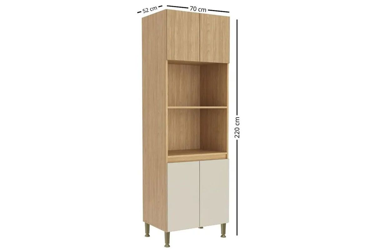 Paneleiro Cozinha Movelbento Rebeca c/4 Portas 70cm Paneleiro Cozinha Movelbento Rebeca c/4 Portas 70cm