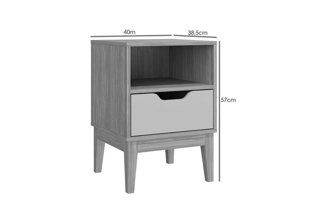 Mesa Cabeceira MB 1095 c/1 Gaveta Movelbento Mesa Cabeceira MB 1095 c/1 Gaveta Movelbento