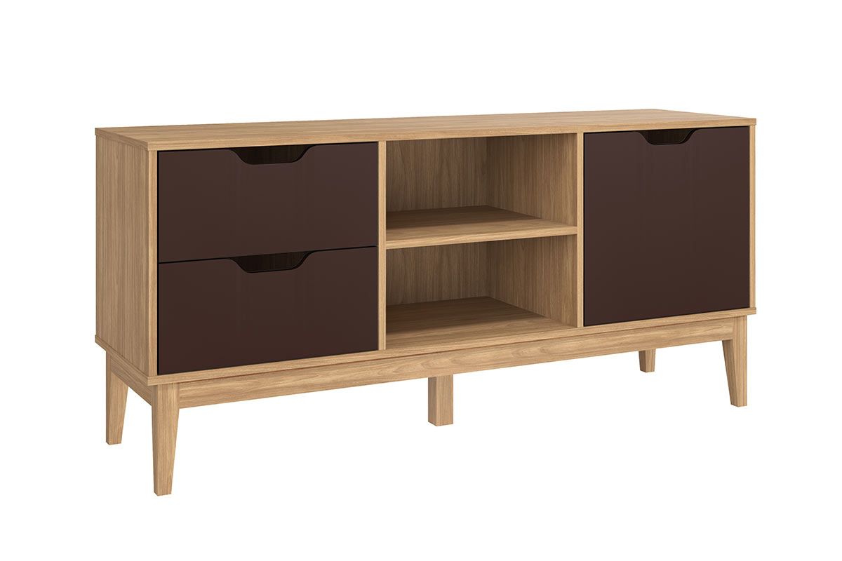 Rack Bancada p/ TV até 55 Pol MB 1096 c/2 Gavetas 136cm Movelbento