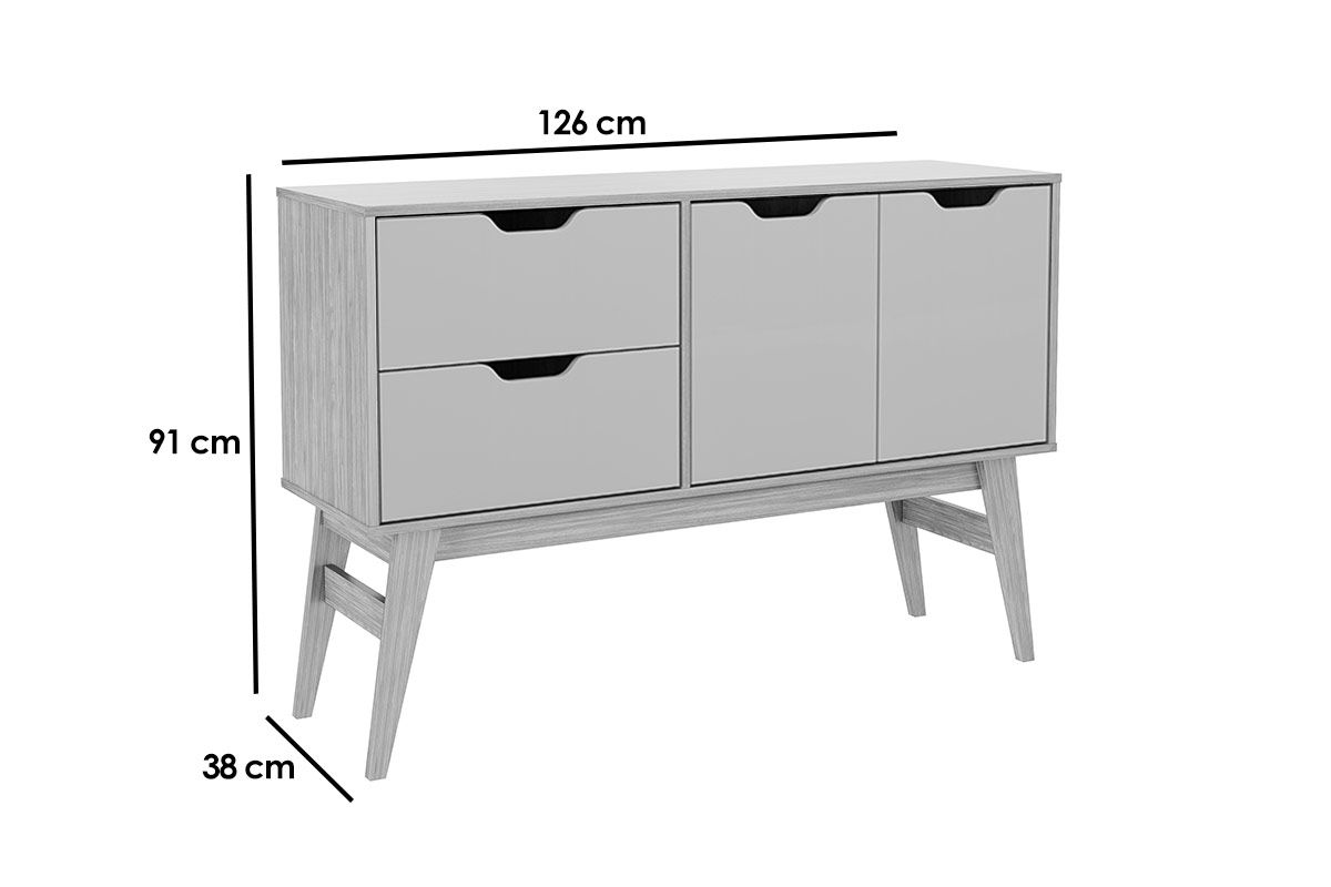 Aparador de Sala Jantar MB 1097 c/2 Portas e 2 Gavetas Movelbento
