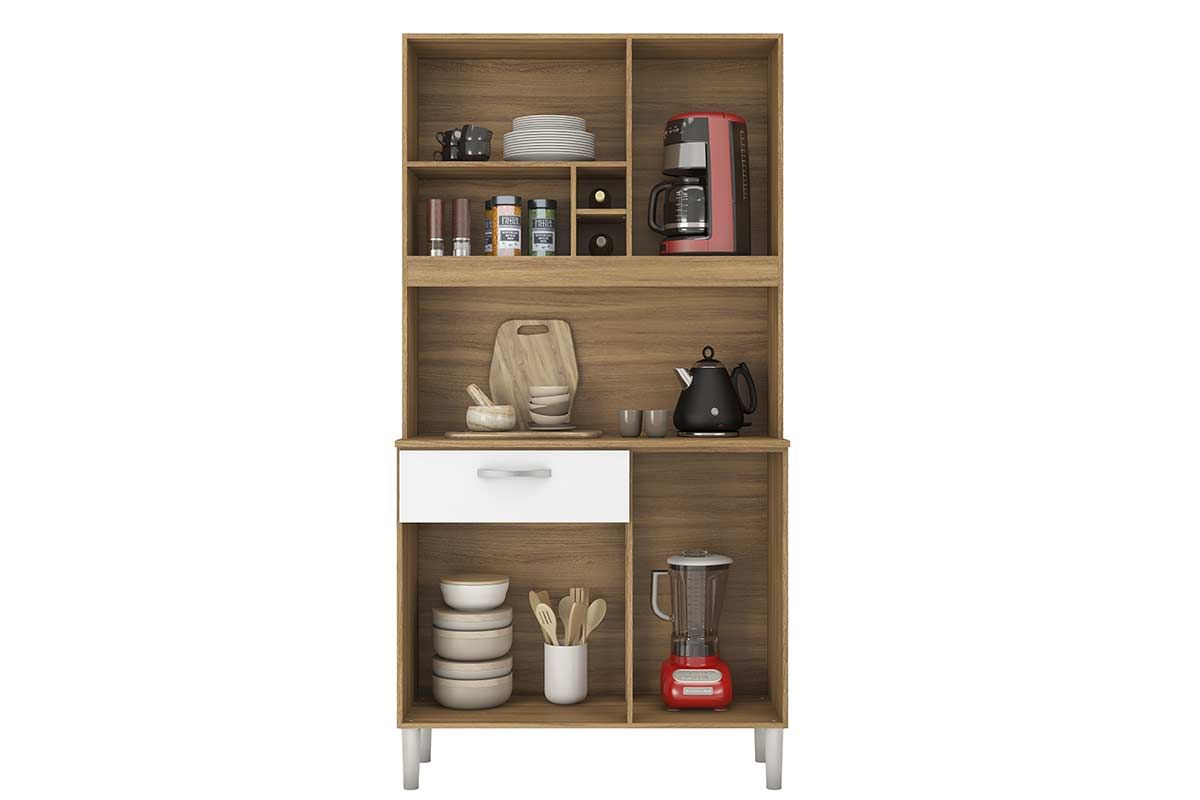 Cozinha Compacta Demóbile Malta 4 Portas e 1 Gaveta 91cm