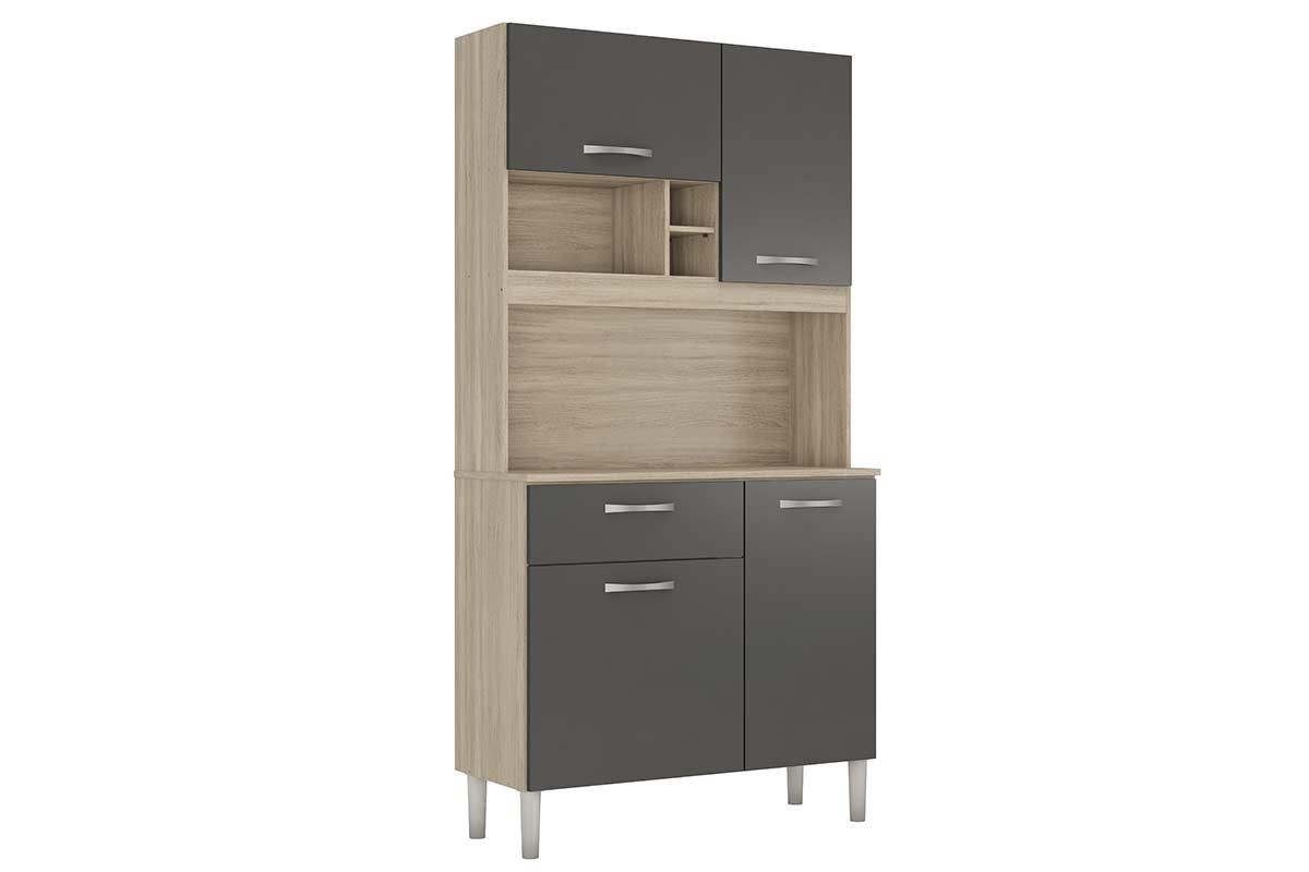 Cozinha Compacta Demóbile Malta 4 Portas e 1 Gaveta 91cm