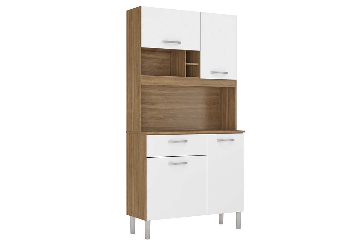 Cozinha Compacta Demóbile Malta 4 Portas e 1 Gaveta 91cm