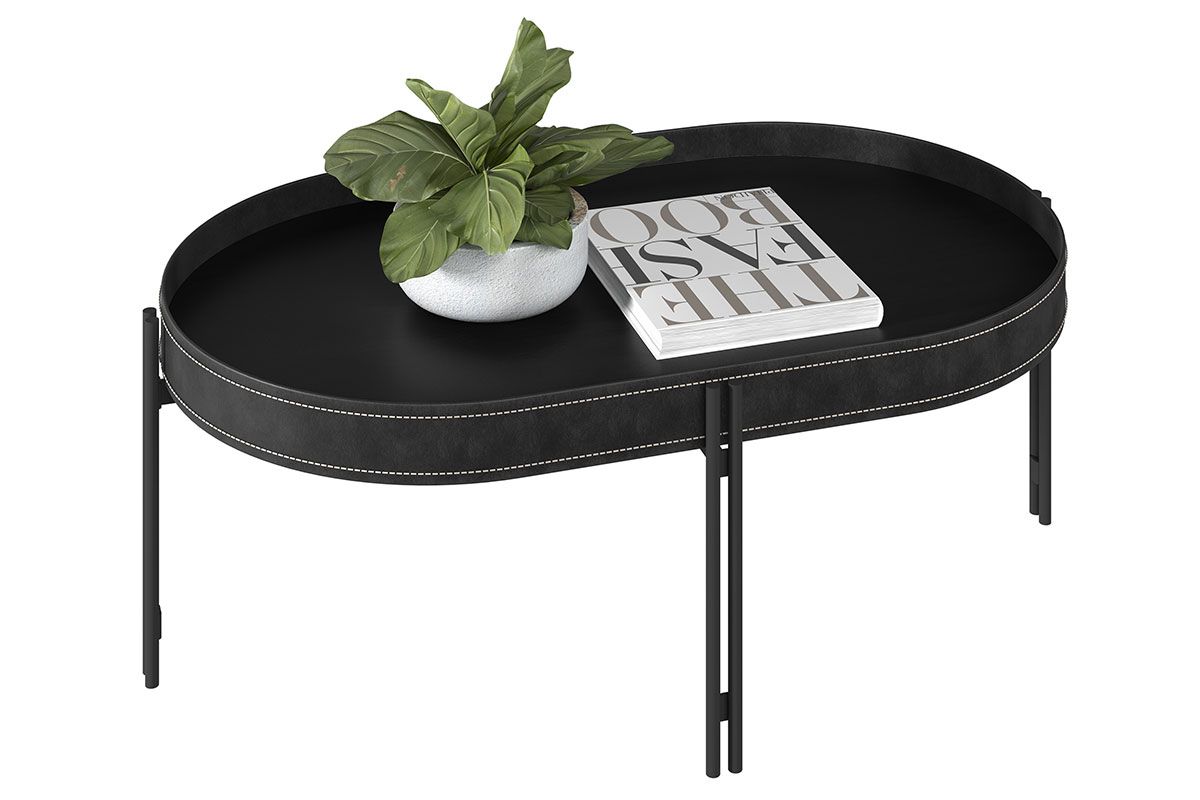 Mesa Centro Sala Monaco Organico Pés Metalico 93x57cm Linea Brasil Mesa Centro Sala Monaco Organico Pés Metalico 93x57cm Linea Brasil