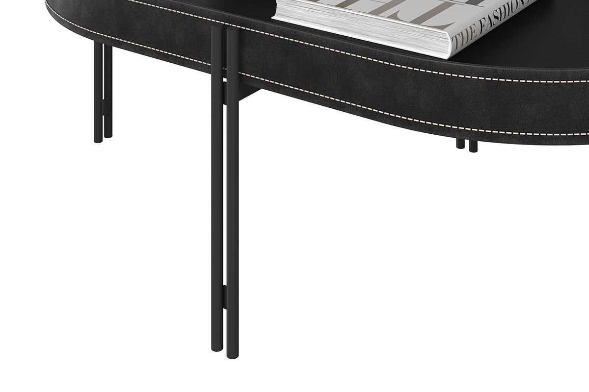 Mesa Centro Sala Monaco Organico Pés Metalico 93x57cm Linea Brasil Mesa Centro Sala Monaco Organico Pés Metalico 93x57cm Linea Brasil