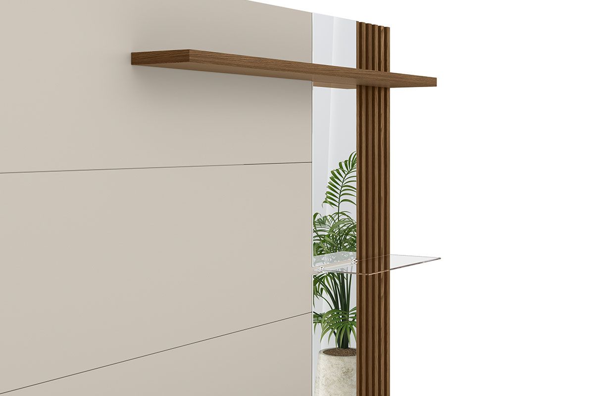 Painel Home p/ TV até 60 Pol Maragogi Ripado 2 Ptas Correr 2 Prat 182X154cm Linea Brasil Painel Home p/ TV até 60 Pol Maragogi Ripado 2 Ptas Correr 2 Prat 182X154cm Linea Brasil