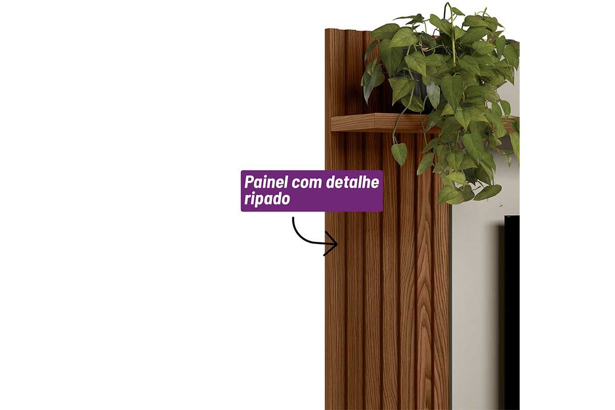 Painel Home p/ TV até 55 Pol Alvorada 1 Pta 1 Prat 133X132cm Linea Brasil Painel Home p/ TV até 55 Pol Alvorada 1 Pta 1 Prat 133X132cm Linea Brasil