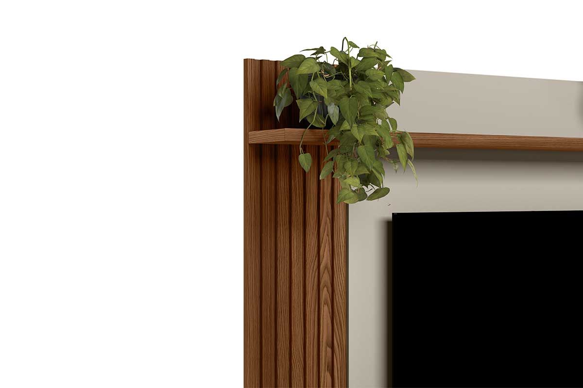 Painel Home p/ TV até 55 Pol Alvorada 1 Pta 1 Prat 133X132cm Linea Brasil Painel Home p/ TV até 55 Pol Alvorada 1 Pta 1 Prat 133X132cm Linea Brasil