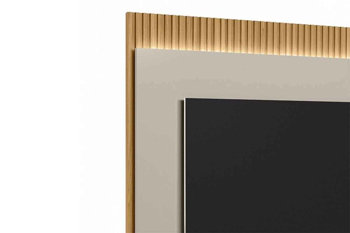 Painel Home p/ TV até 6705 Pol São Paulo Ripado c/Leds 180x148cm Linea Brasil Painel Home p/ TV até 6705 Pol São Paulo Ripado c/Leds 180x148cm Linea Brasil