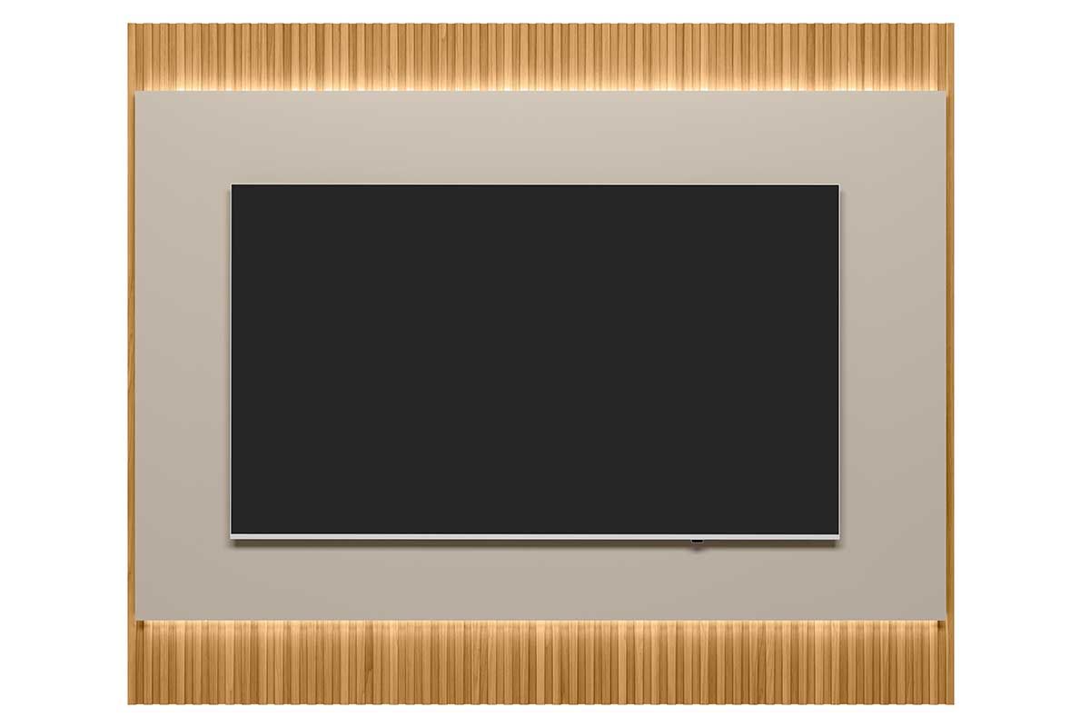 Painel Home p/ TV até 6705 Pol São Paulo Ripado c/Leds 180x148cm Linea Brasil Painel Home p/ TV até 6705 Pol São Paulo Ripado c/Leds 180x148cm Linea Brasil