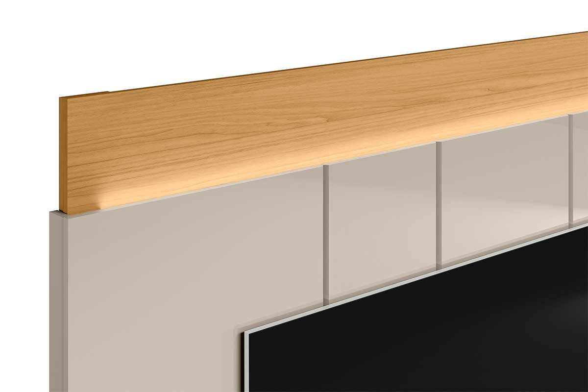 Painel Home p/ TV até 75 Pol Zurique Curvo 2 Ptas Basculante 200X173cm Linea Brasil