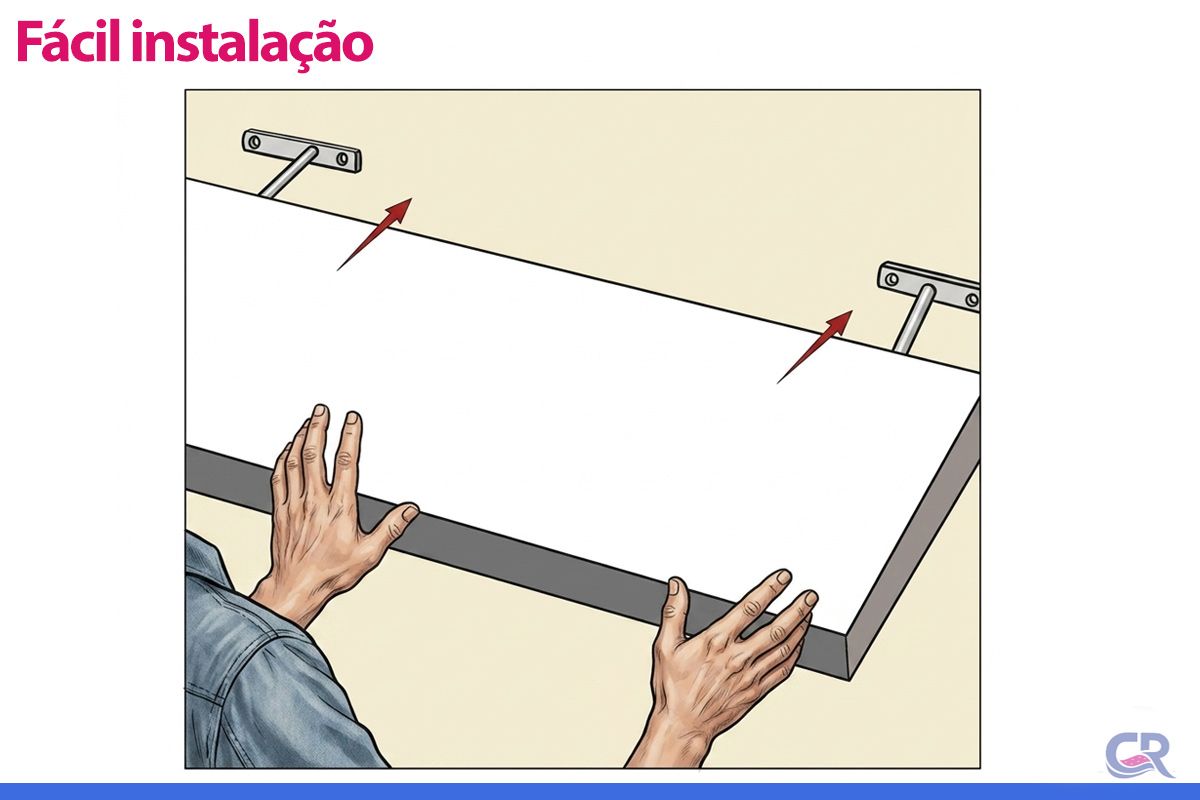 Prateleira Decorativa Flutuante140x18 Linea Brasil
