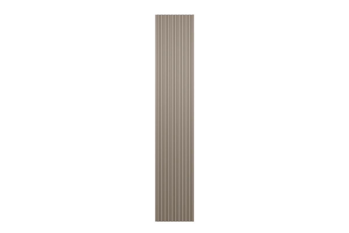 Painel Home p/ TV Ripado 0.4 Modular Placa/Regua Parede 039x250cm Linea BrasilGris Fosco