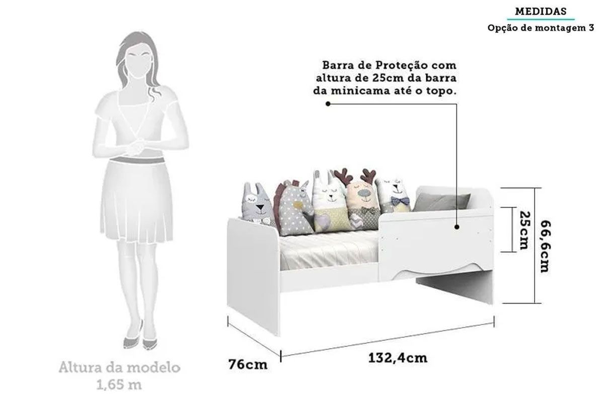 Berço Infantil Ben 3 em 1 Peroba Berço Infantil Ben 3 em 1 Peroba
