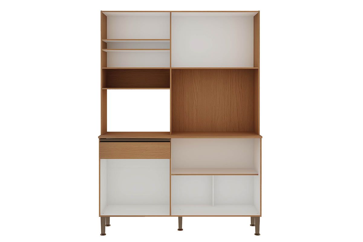 Cozinha Compacta Genialflex Marina c/6 Portas (3 Ripadas) 2 Nichos e 1 Gaveta 140cm Cozinha Compacta Genialflex Marina c/6 Portas (3 Ripadas) 2 Nichos e 1 Gaveta 140cm