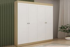 Guarda Roupa Casal 4 Portas e 2 Gavetas Europa Genialflex
