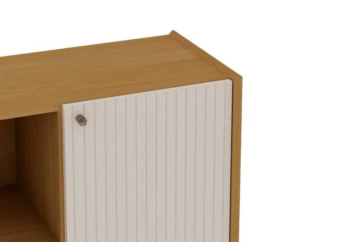 Bar de Sala Jantar Vértice c/1 Porta Frisada 1 Nicho e Adega p/ 6 Garrafas Genialflex