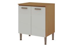 Balcão Cozinha Genialflex c/Tampo Essência c/2 Portas 70cm