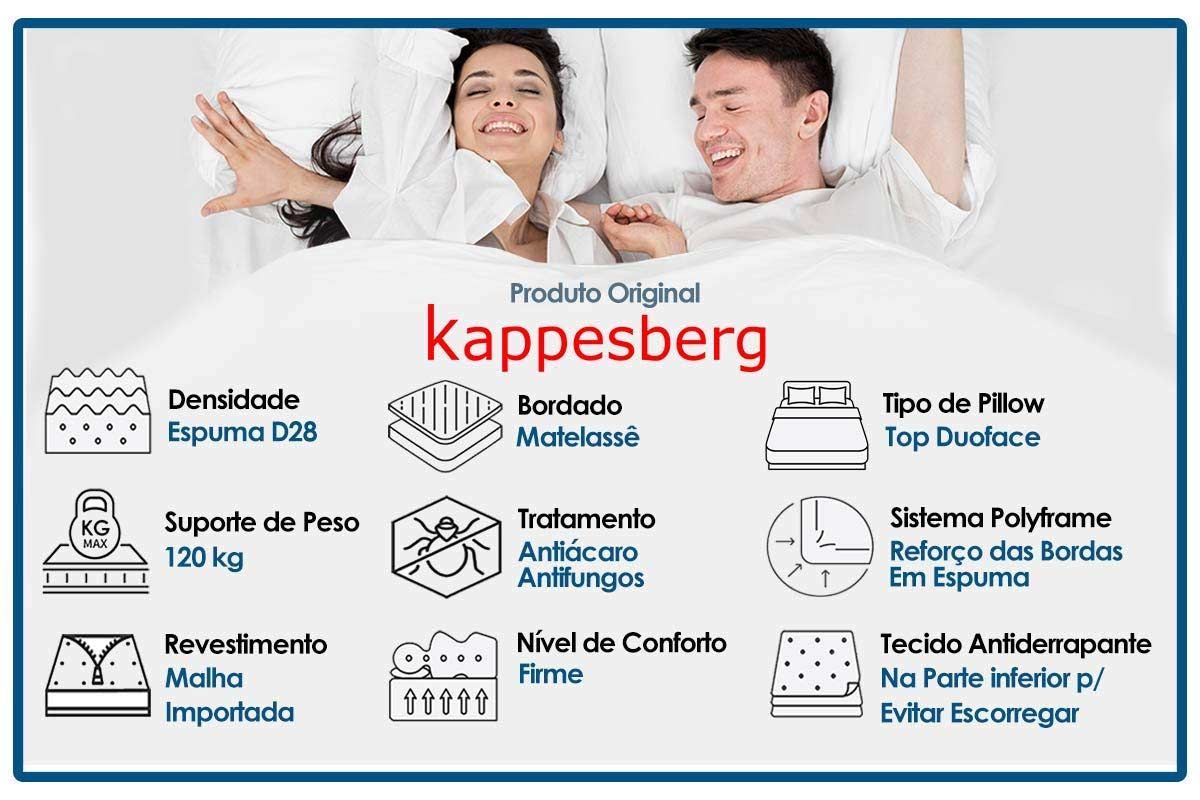 Colchão Molas Ensacadas Kappesberg Inverno/Verão Colchão Molas Ensacadas Kappesberg Inverno/Verão
