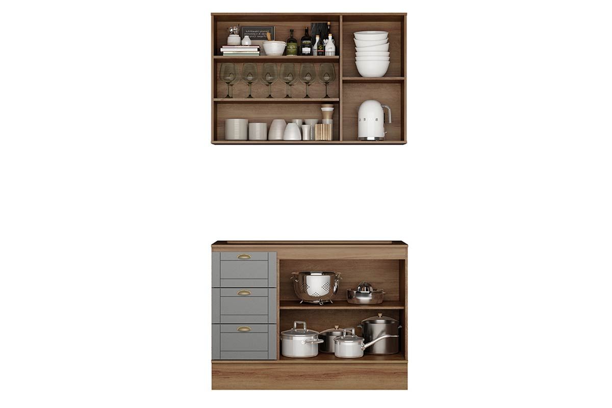 Cozinha Completa Carraro 2 Peças Bella C2P49