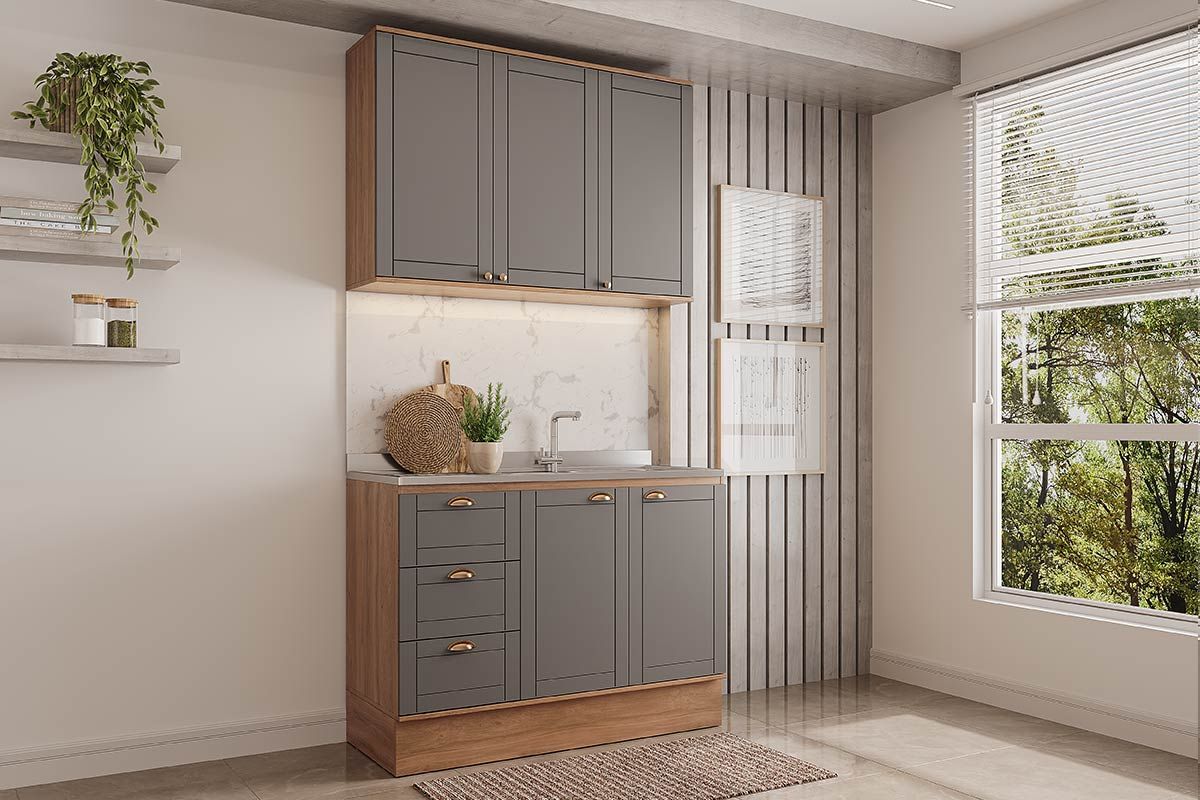 Cozinha Completa Carraro 2 Peças Bella C2P49