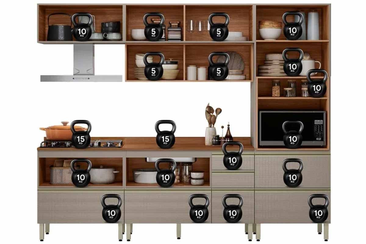 Cozinha Completa Demóbile 5 Pças Proença C5P127
