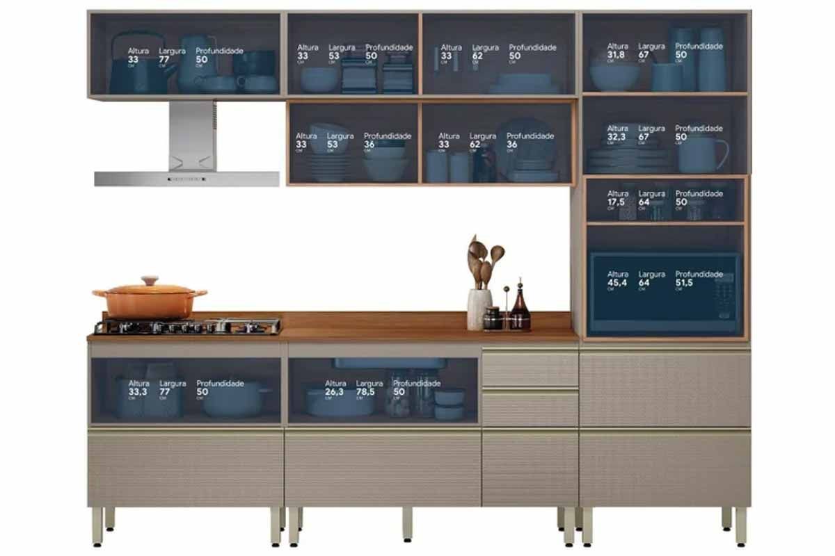 Cozinha Completa Demóbile 5 Pças Proença C5P127