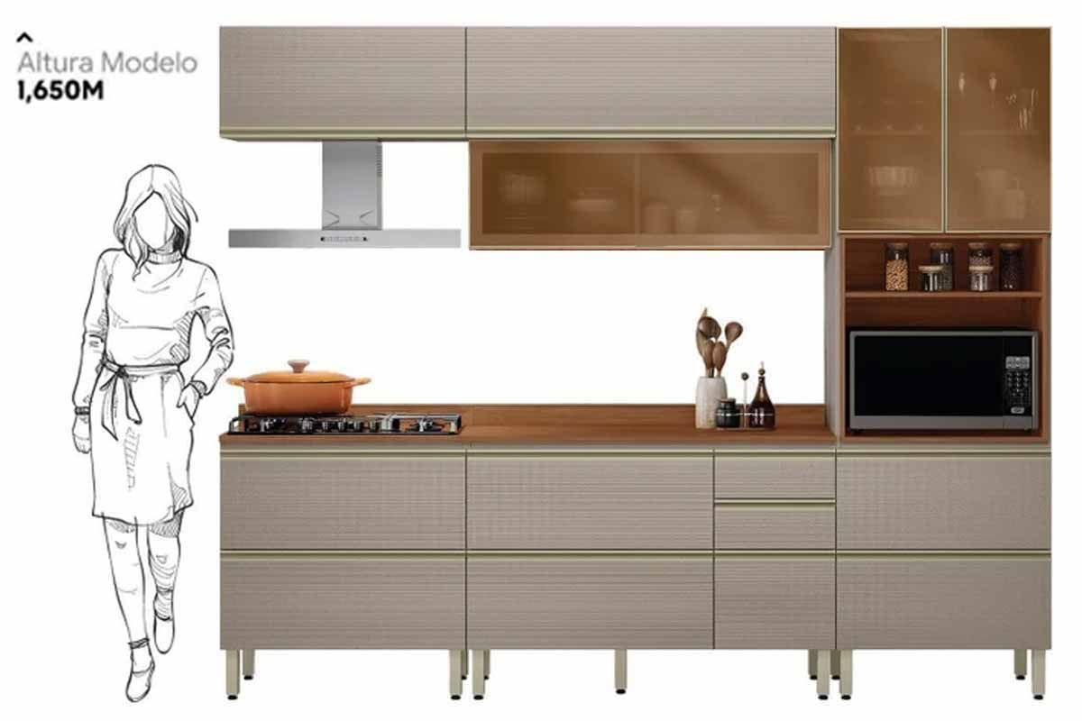 Cozinha Completa Demóbile 5 Pças Proença C5P127