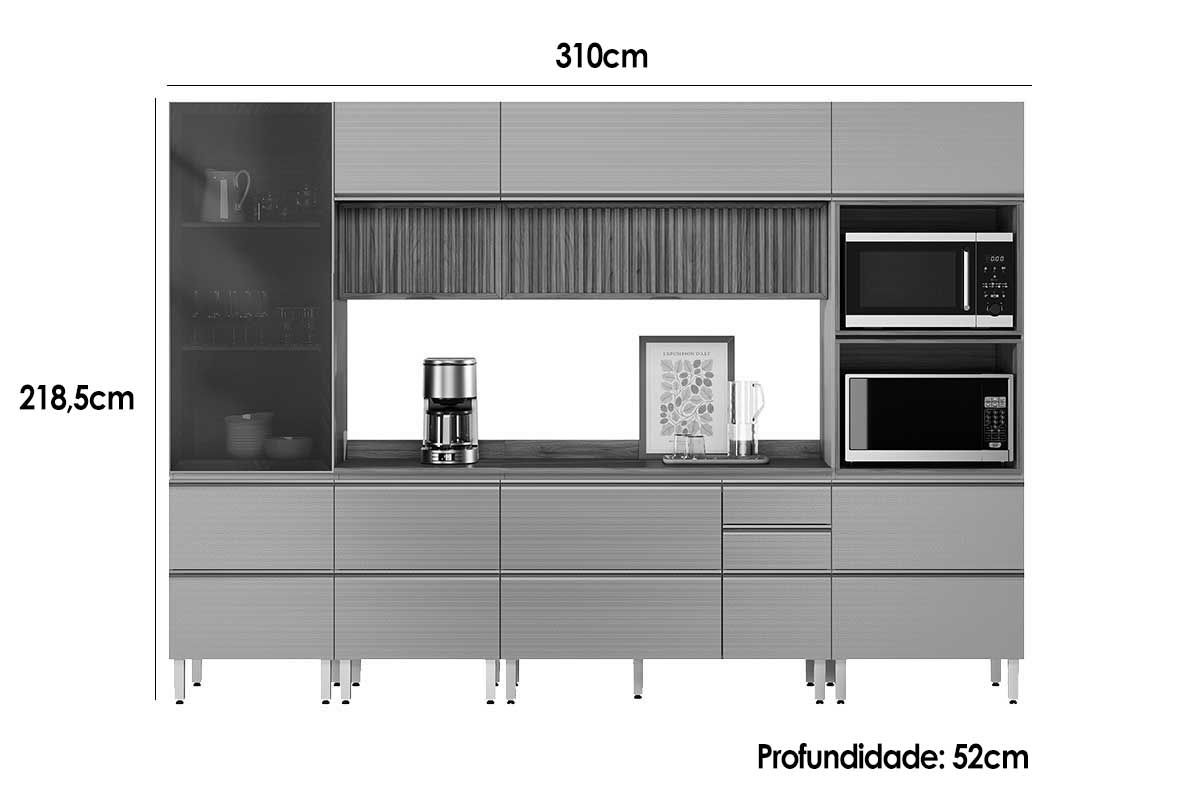 Cozinha Completa Demóbile 6 Peças Proença C6P96