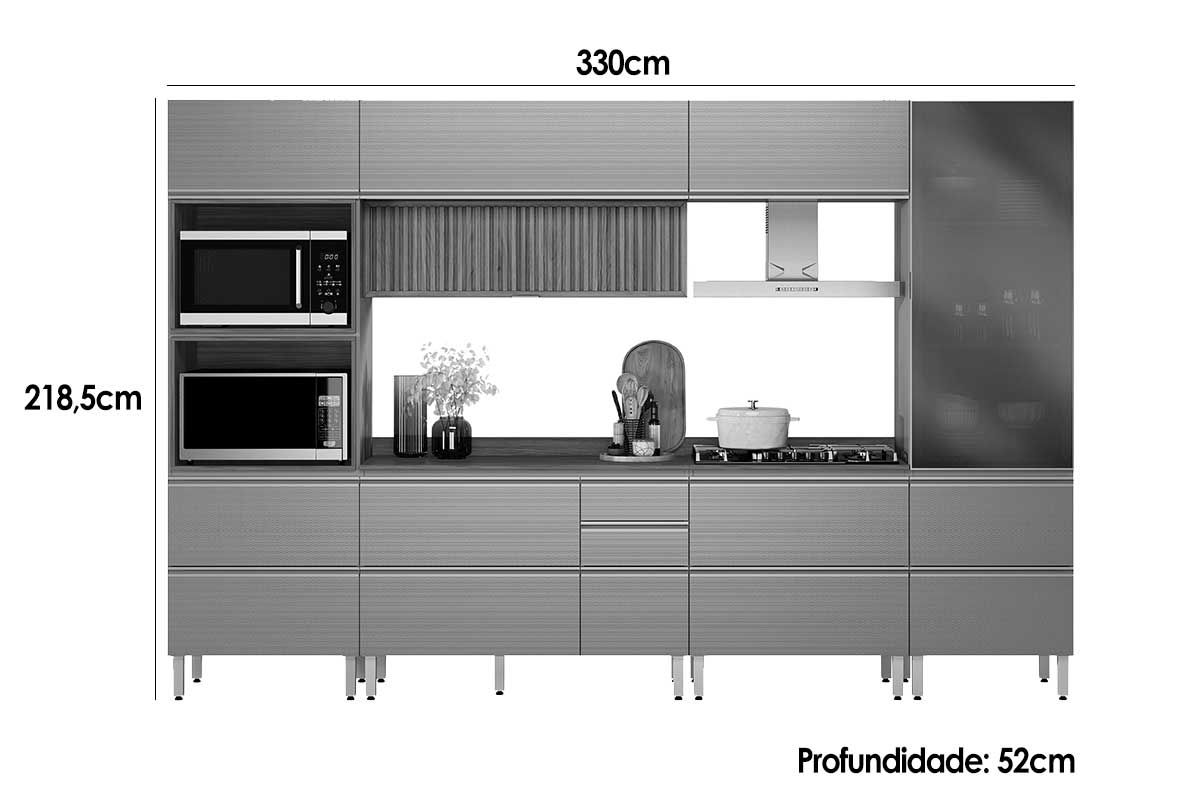 Cozinha Completa Demóbile 6 Peças Proença C6P102